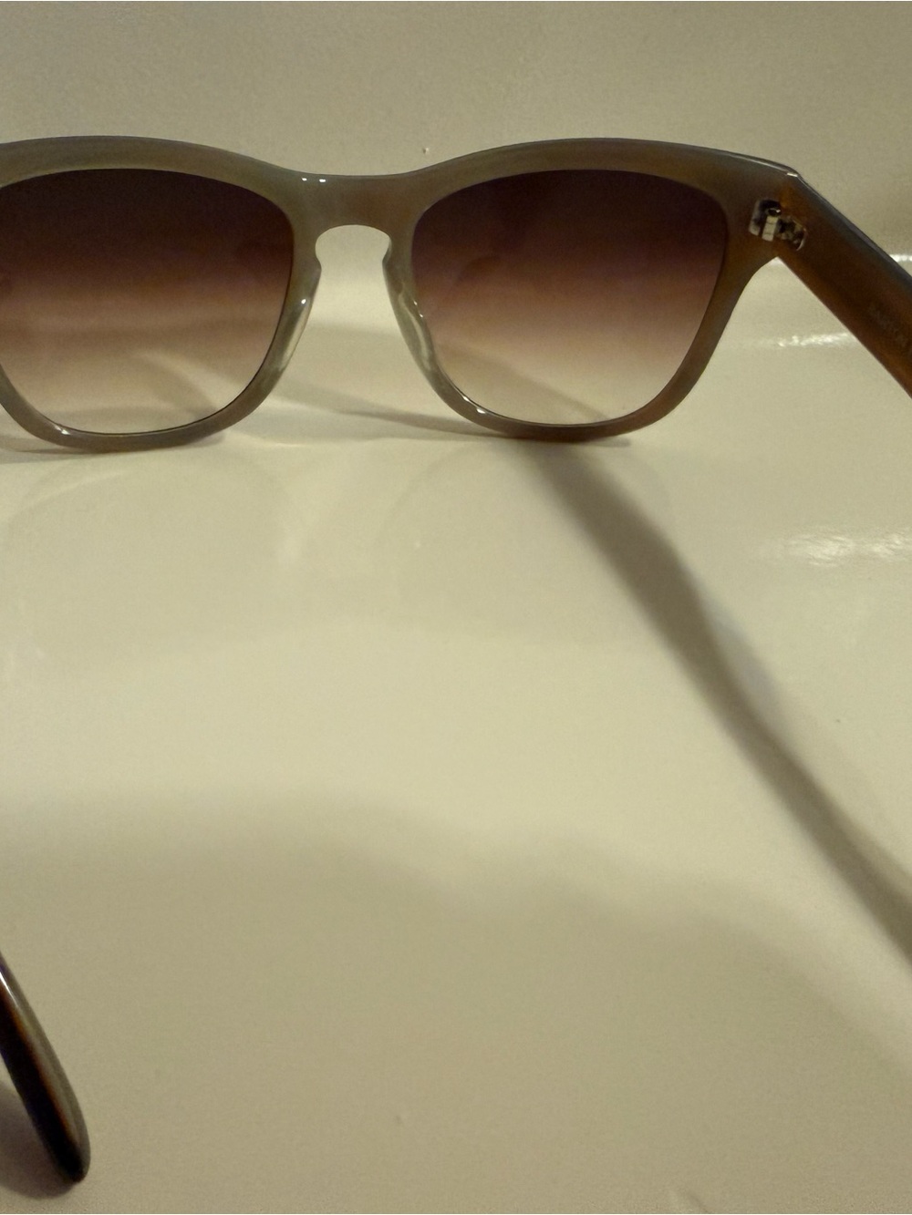 Barton Perreira Brown Gradient Oversized Sunglasses - Picture 5 of 6
